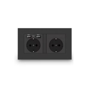 Divkāršs elektriskais kontaktdakša 220V / 5V usb ar slepeno kameru WIFI