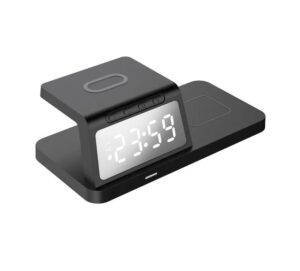 Bezvadu lādētājs telefonam pulkstenim ar slepenu videokameru