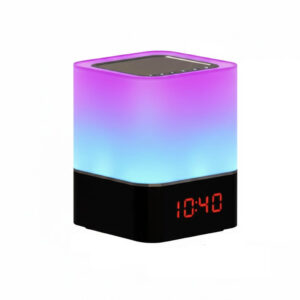 LED gaismas ar slepenā kamera ar pulksteņiem un skaņas kolonnu